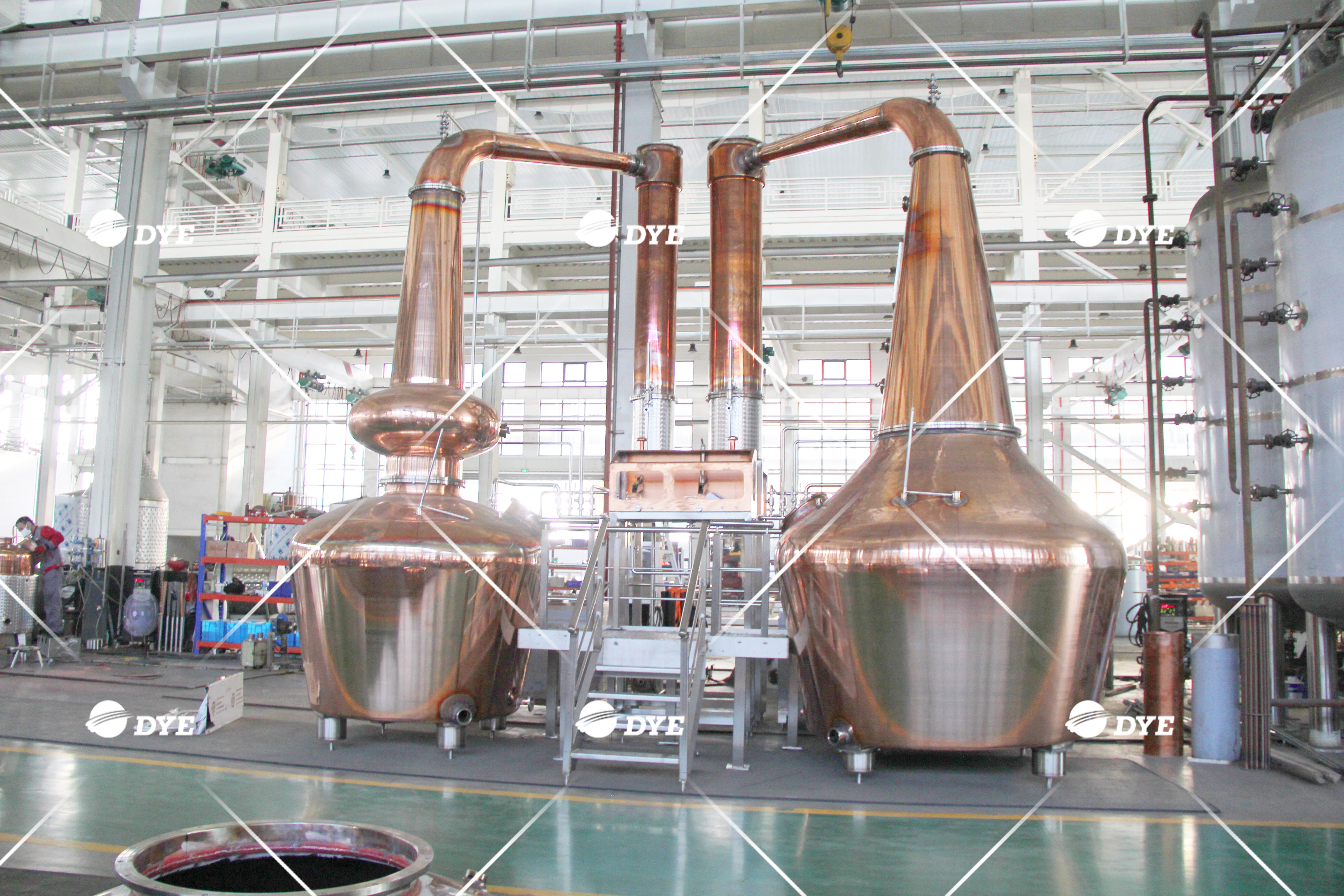 Double Pot Still Copper Distillery