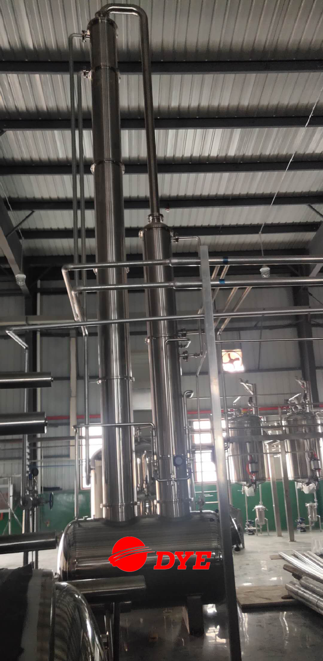 Pharmaceutical Equipment Alcohol Recovery Tower for Dilute Alcohol Distillation, Solvent Recycling Machine