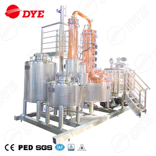 DYE 240gal Mash/ Pot Still Copper Distillery