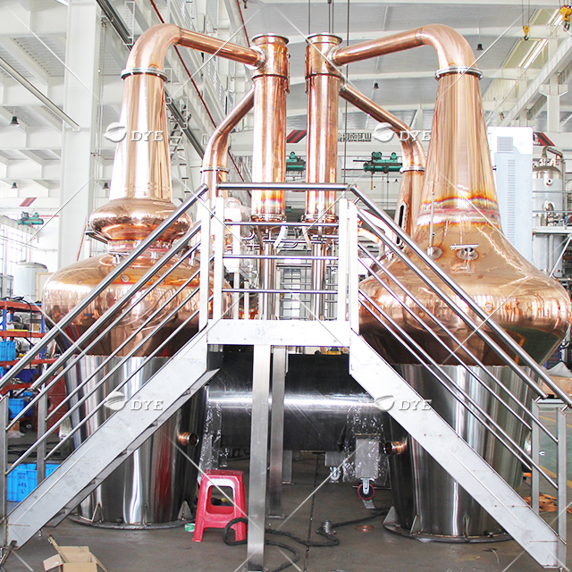 DYE Pot Still 1200Lx2+800Lx2 Whiskey Distillation Equipment