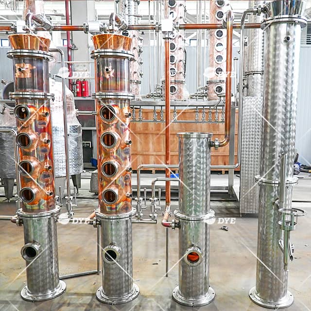 Spirit Distillery System Gin Distillation Equipment Whiskey Copper still Equipment Brandy Rum Distilling Tank Mixing Technology for Sale