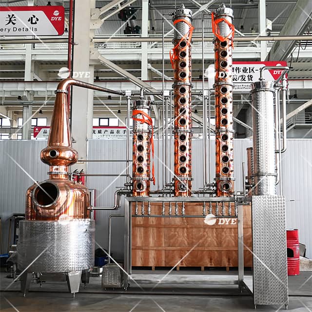 Vodka Still Multi-column Distillation Equipment Copper Spirit Distillery System