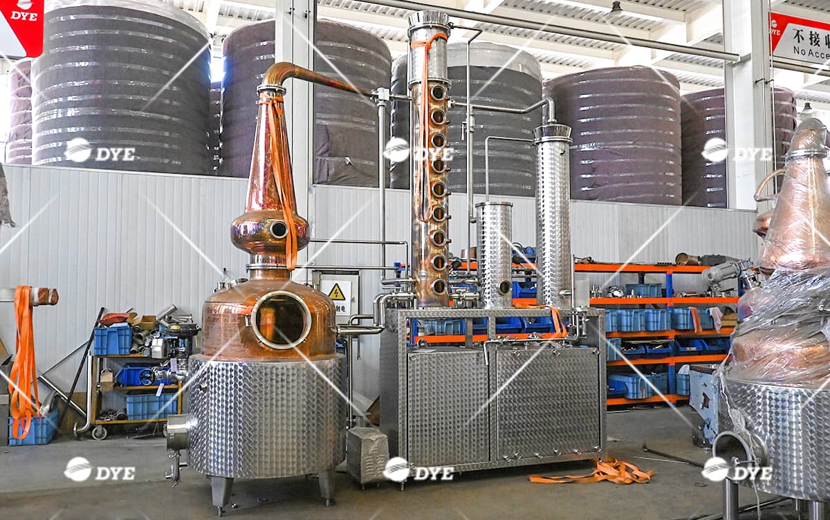 1000L Gin Still Whiskey Distilling Equipment System Brandy Distiller Rum Distillery for Sale 