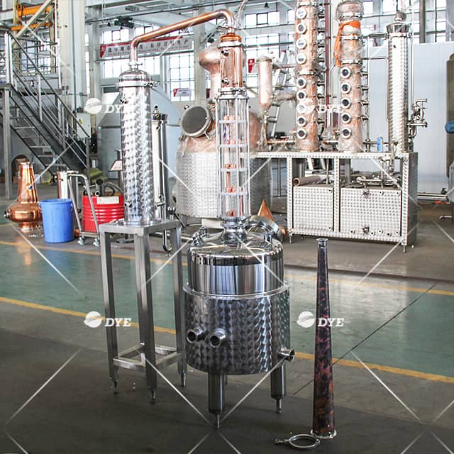 100L Home Distilling Equipment Small Workshop Still Glass Distillation Column