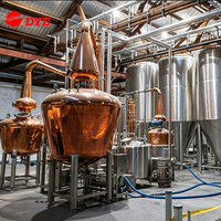 2000L+1600L Copper Pot still with Fermenter Mashing Tank & Storange Tank One-stop Distillery Turnkey Project