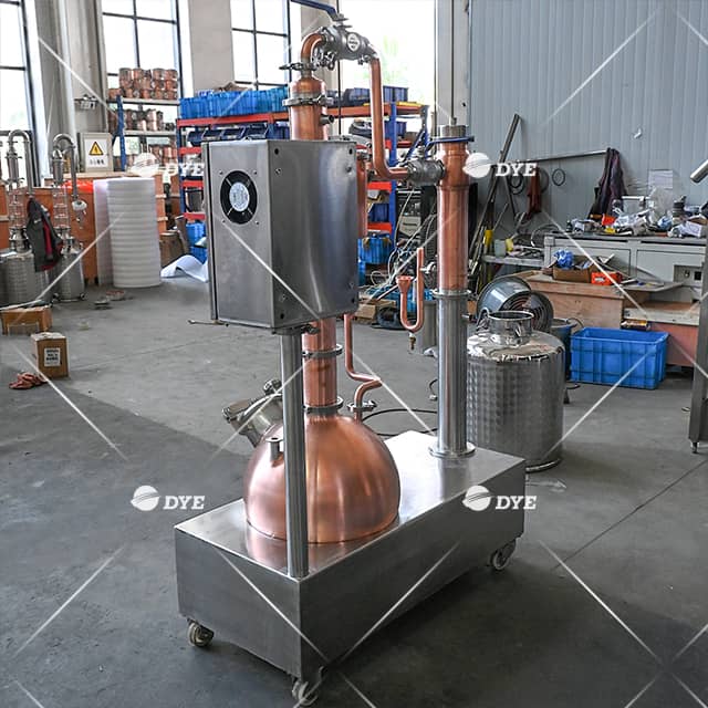 30L Small Pot Still Electric Copper Still Pot Distilling with Gin Basket