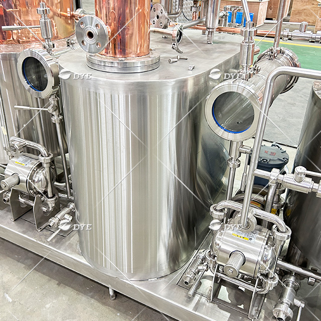 DYE 100L Double Pot Still Whisky Copper Distillation Equipment Multifunctional Small Still