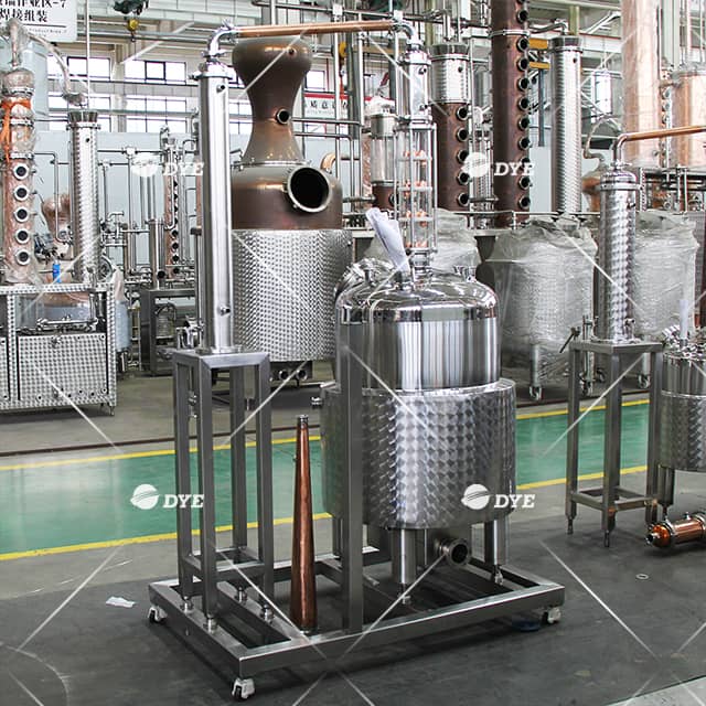 100L Home Distilling Equipment Small Workshop Still Glass Distillation Column