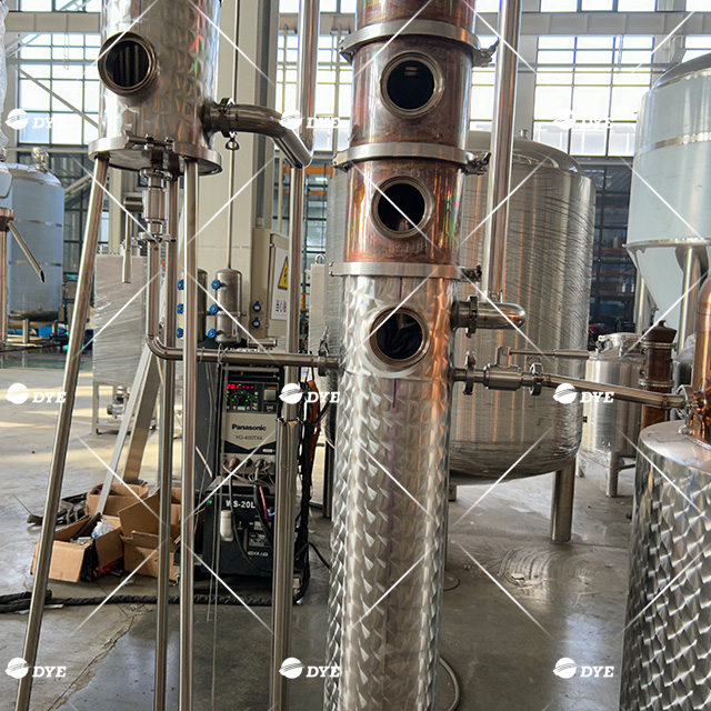 DYE-II 500L Whiskey, Brandy, Gin, Rum Still  Copper Distillation Equipment