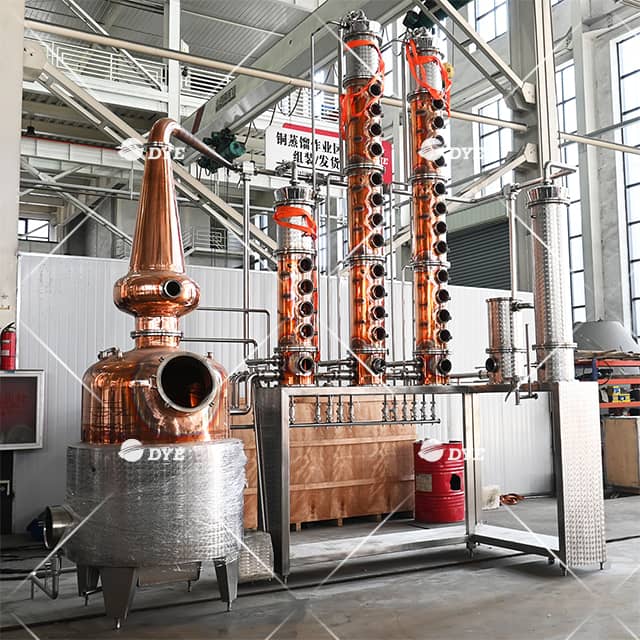 Vodka Still Multi-column Distillation Equipment Copper Spirit Distillery System