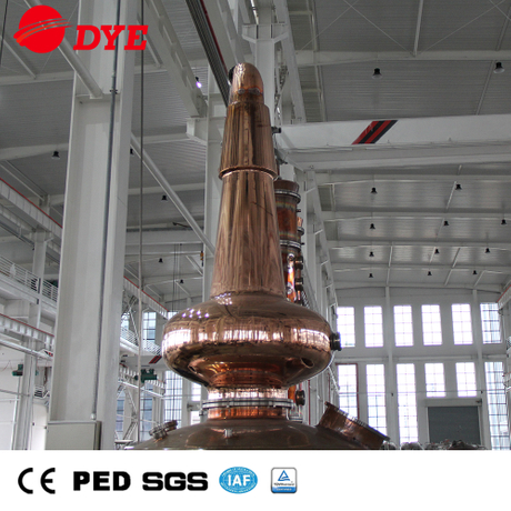 DYE 500 lt copper distiller alambic distilation alcohol electrik column  distillation of alcohol- DAEYOO