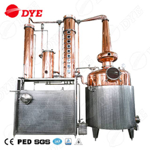 1000L Copper +stainless Steel Distilling Equipment Multifunctional Distillation Column Whiskey Distillery Equipment