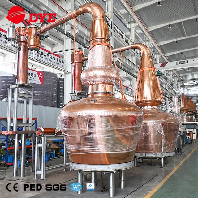 Copper Double Pot Still Pot Distilling Whiskey Distilling Equipment Custom Potstill 