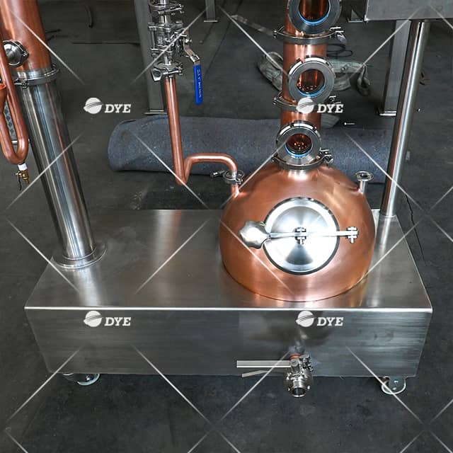 30L Small Pot Still Electric Copper Still Pot Distilling with Gin Basket