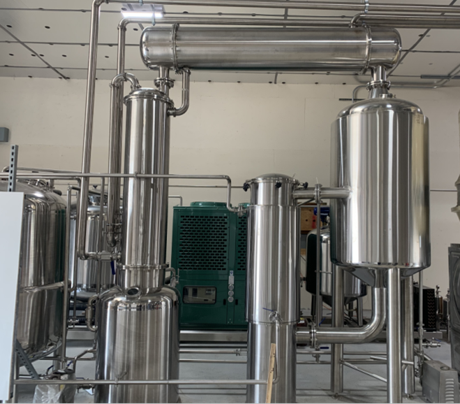 Stainless steel single-effect external circulation alcohol recovery evaporator 
