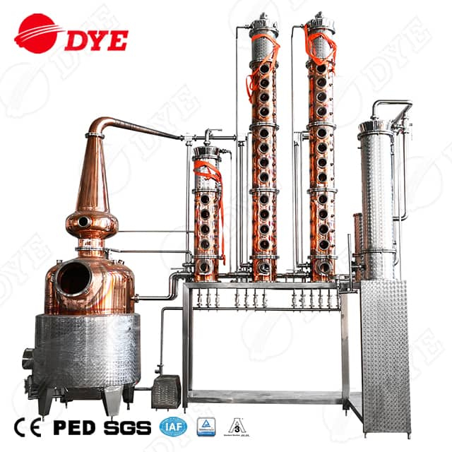 Vodka Still Multi-column Distillation Equipment Copper Spirit Distillery System