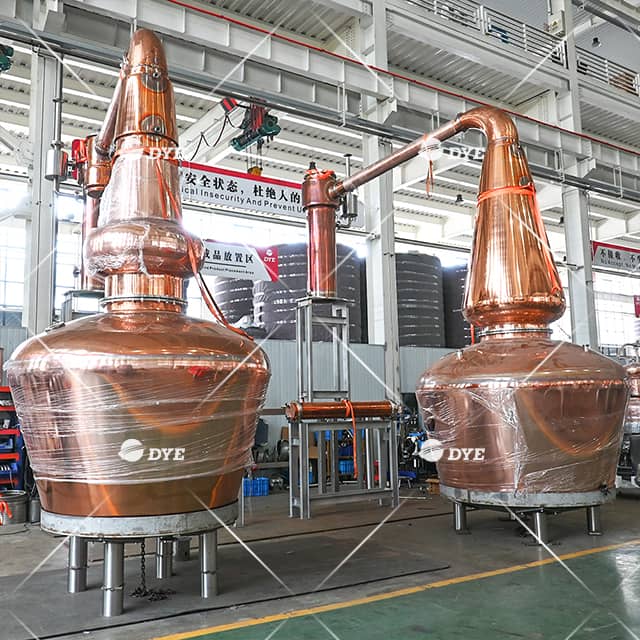 Copper Double Pot Still Pot Distilling Whiskey Distilling Equipment Custom Potstill 