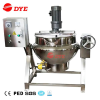 Electric Heating 50L-500L Tilting Sandwich Pot Jacketed Pot Kettle Stirring Scraping 