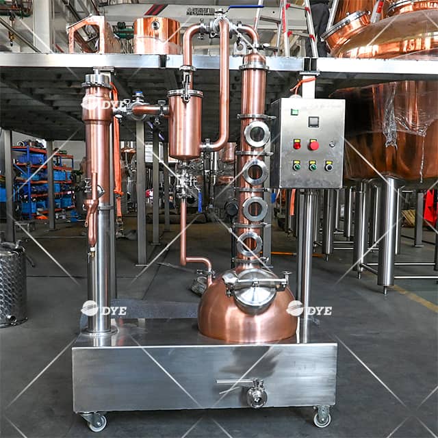 30L Small Pot Still Electric Copper Still Pot Distilling with Gin Basket