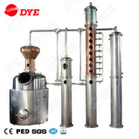 500L Alcohol Distillery Equipment Copper Distillation Column Gin Still for Sale