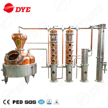 Spirit Distillery System Gin Distillation Equipment Whiskey Copper Still Equipment Brandy Rum Distilling Tank Mixing Technology for Sale