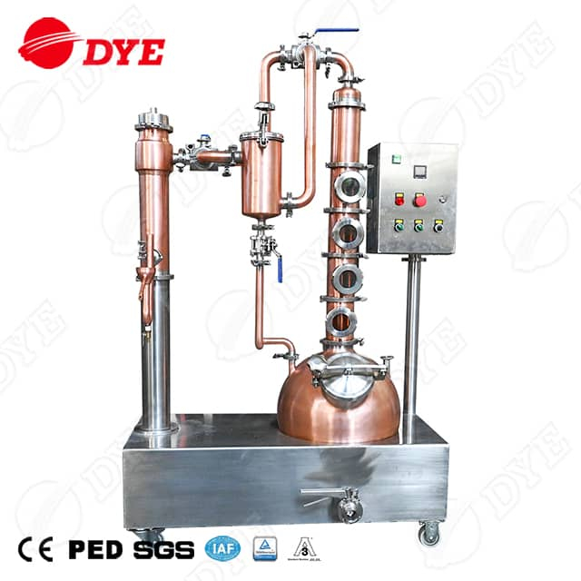 30L Small Pot Still Electric Copper Still Pot Distilling with Gin Basket