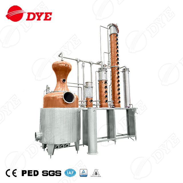 500L Multifunctional Distillation Equipment Copper Distillery