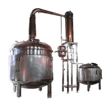 complete distillery system red copper distillation equipment steam alcohol distiller 
