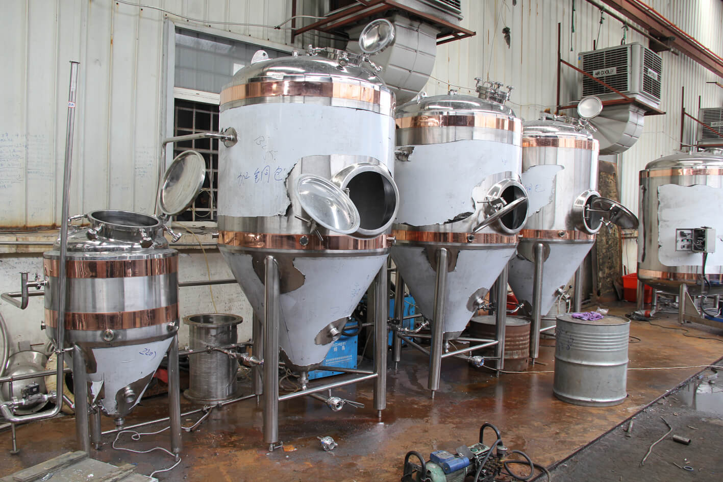 5bbl Copper SS Beer Brewing Equipment with Steam Heating