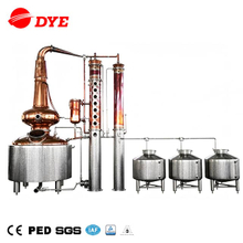 DYE 500 lt copper distiller alambic distilation alcohol electrik column distillation of alcohol