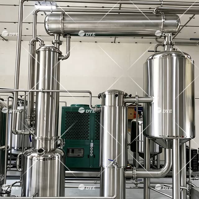 Stainless steel single-effect external circulation alcohol recovery evaporator 