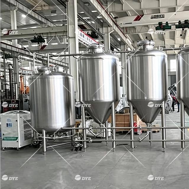 500L*4 Conical Fermenter Stainless Steel Fermentation Tank Commercial Beer Brewing System 