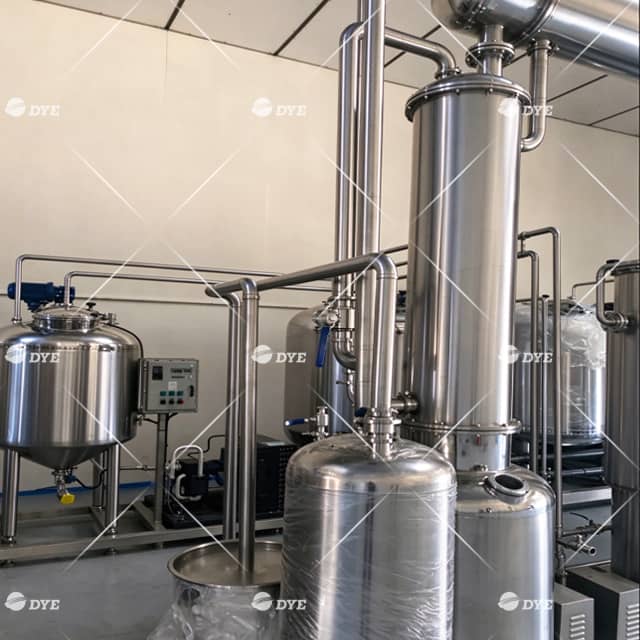 Stainless steel single-effect external circulation alcohol recovery evaporator 