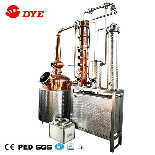 Micro Craft Copper Pot Still with Copper Helmet for Gin Vodka Whisky Brandy Rum Distillery 