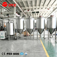 500L*4 Conical Fermenter Stainless Steel Fermentation Tank Commercial Beer Brewing System 