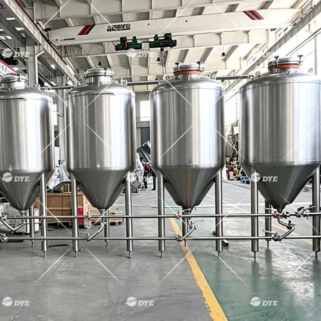 500L*4 Conical Fermenter Stainless Steel Fermentation Tank Commercial Beer Brewing System 