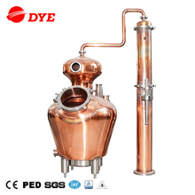 100L between 6 to 20 sets Customized copper pot still or stainless steel Alcohol distillation equipment China