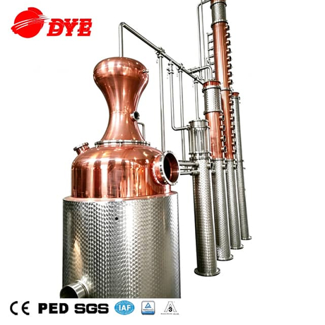 Copper Spirit Distillery Equipment Vodka Alcohol Distiller for Sale