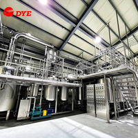 Turnkey Distillery System Includes 1000L Vacuum Still And Various Equipment on A Saccharification, Fermentation, And Distillation Line