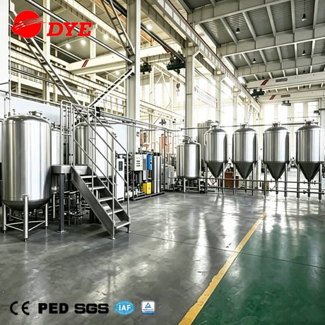 1000L Commercial Beer Turnkey Brewing System Beer Production Line Mash Tank Fermentation Tank Hot Water Tank for Brewhouse