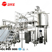 20BBL Steam Heating 4 Vessels Mash Tun Brew Kettle Whirlpool Hot Water Tank Combined Brewery Equipment 