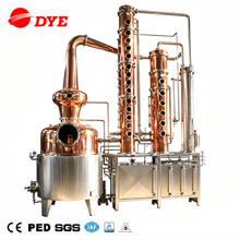 DYE distillery 500L copper alembic still vodka distillation equipment ethanol production plant