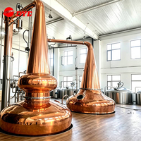 Complete Distilling Equipment Turnkey with Double Pot still Mashing Tank Fermenter Storage Tank 