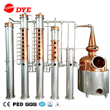 1000L copper vodka gin whisky brandy distillery equipment for distilling alcohol