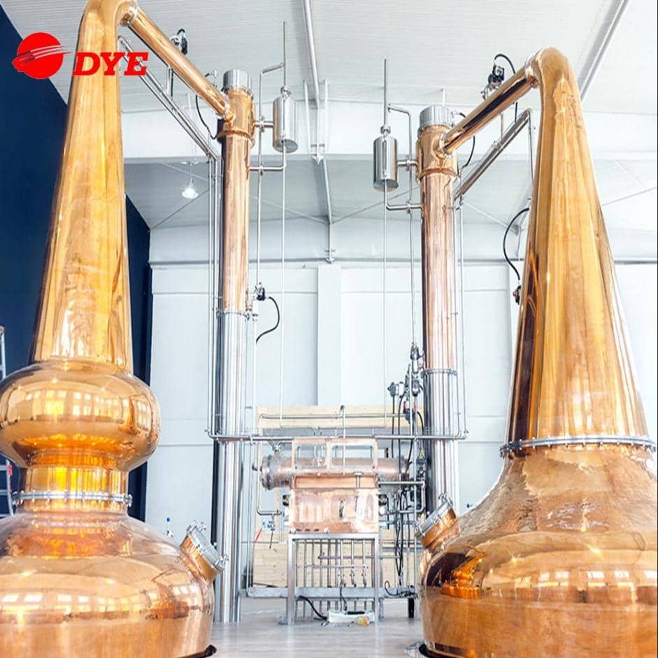 Complete Distilling Equipment Turnkey with Double Pot still Mashing Tank Fermenter Storage Tank 