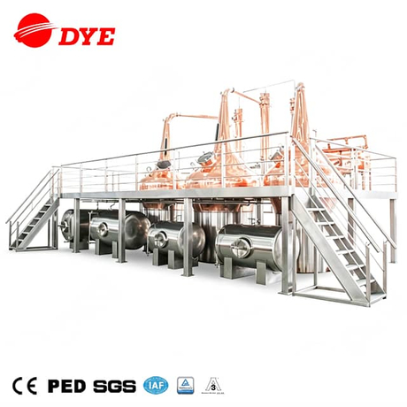 DYE Pot Still -Triple Still-650gal/350gal/300gal