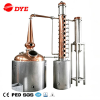 DYE-I 5000L Industrial Alcohol Distillery Equipment Commercial Copper Whisky Distiller for Sale 