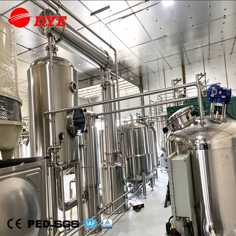 Stainless steel single-effect external circulation alcohol recovery evaporator 